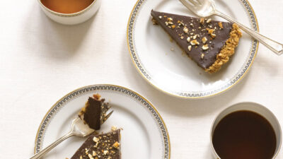 Chocolate Pretzel Crust Tart