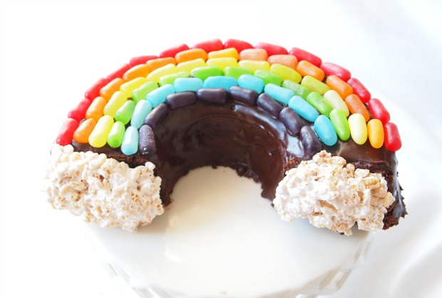 chocolate rainbow cake