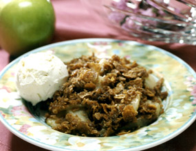 Cinnamon Apple Crisp w/Crushed Wheat Topping