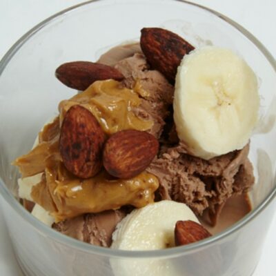 Cocoa Banana Nut Frozen Yogurt