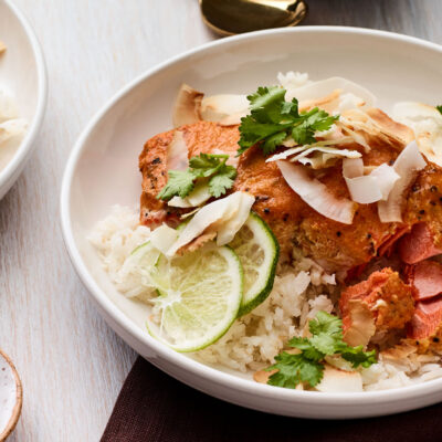 Slow Roasted Coconut-Curry Salmon