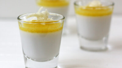coconut lime panna cotta