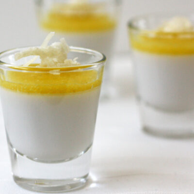 coconut lime panna cotta