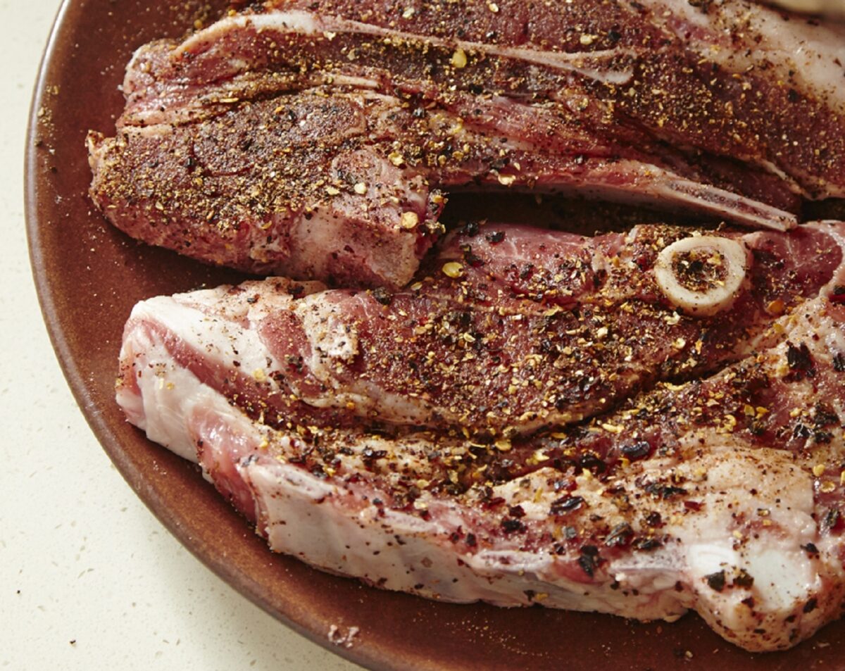 Lamb Chops with Coffee Chile Rub