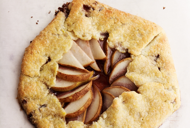 Concord Grape and Pear Galette