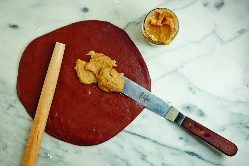 Cookie butter chocolate rugelach step 1