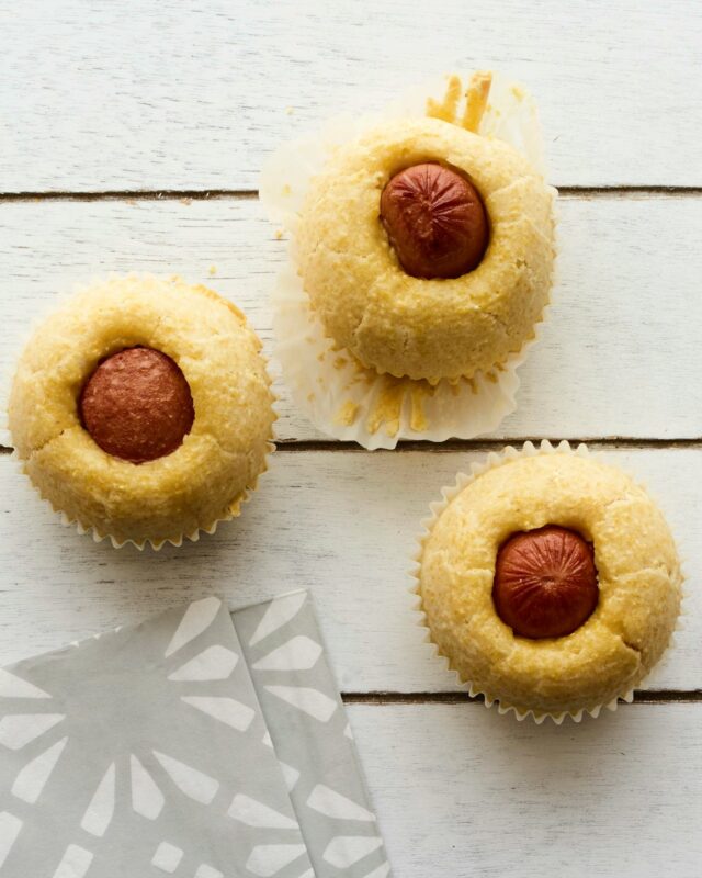 Corn Dog Muffins vertical