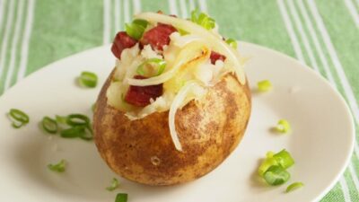 corned beef stuffed potato