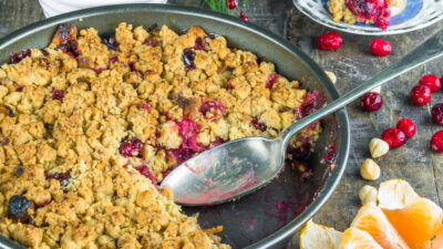 cranberry apple cobbler