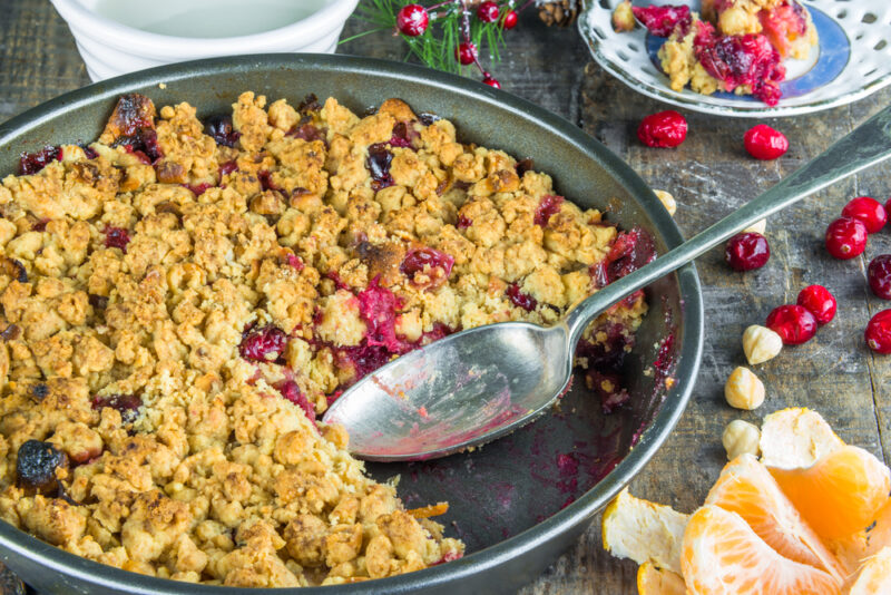 cranberry apple cobbler