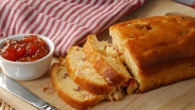 grape and cranberry tea bread