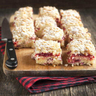 cranberry cheese bars