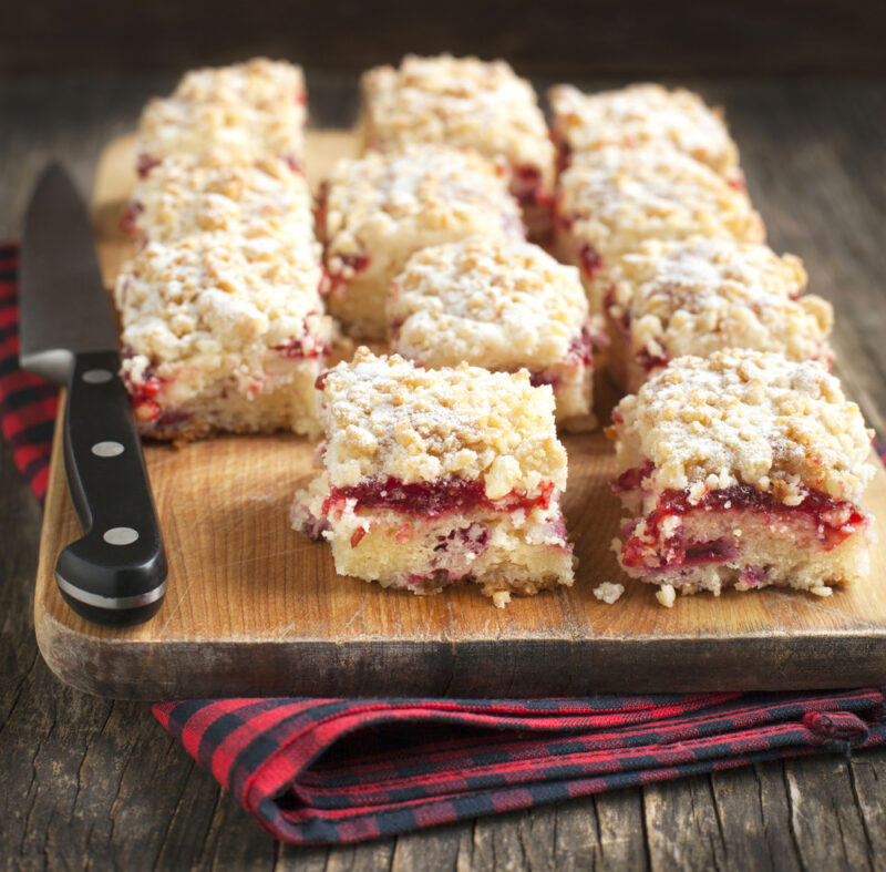 cranberry cheese bars