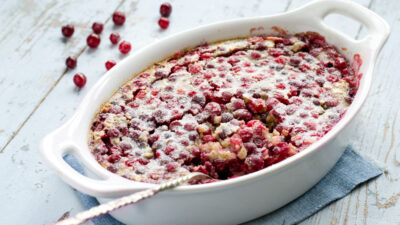 cranberry cinnamon clafoutis