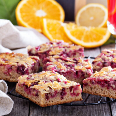 cranberry date bars