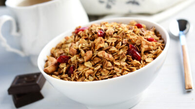 cranberry maple granola from the slow cooker