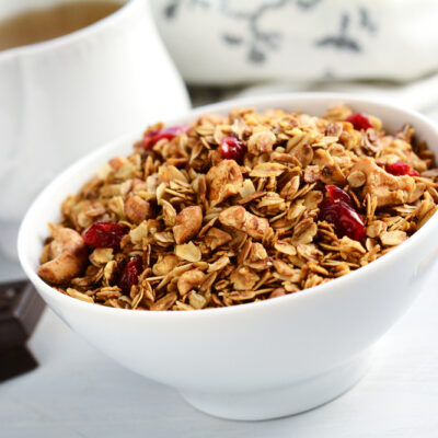 cranberry maple granola from the slow cooker