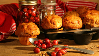 cranberry pumpkin muffins