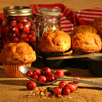 cranberry pumpkin muffins