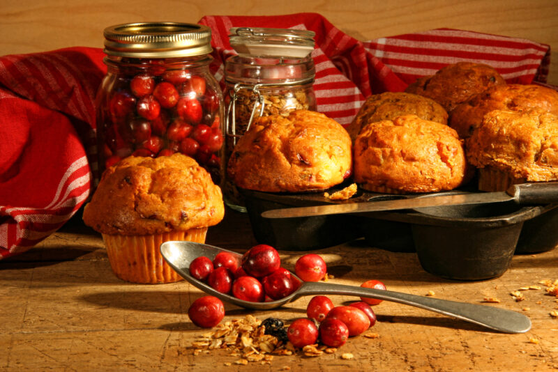 cranberry pumpkin muffins