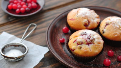 cranberry pumpkin muffins