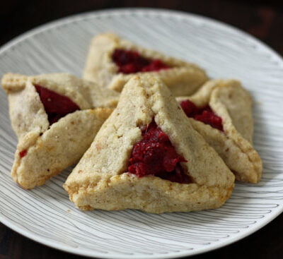 Cranberry White Chocolate Hamantashen