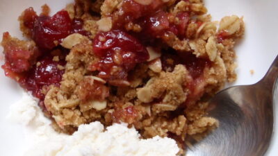 Crapple Cobbler - Cranberry Apple