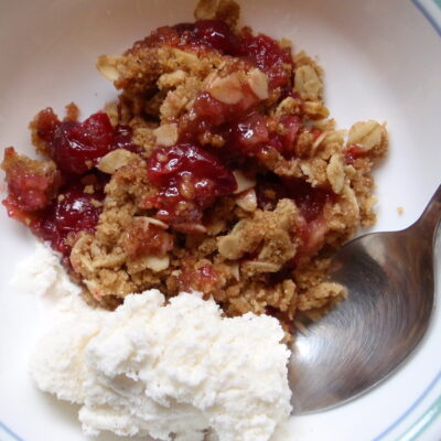 Crapple Cobbler - Cranberry Apple