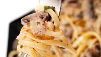 cream portabella linguini