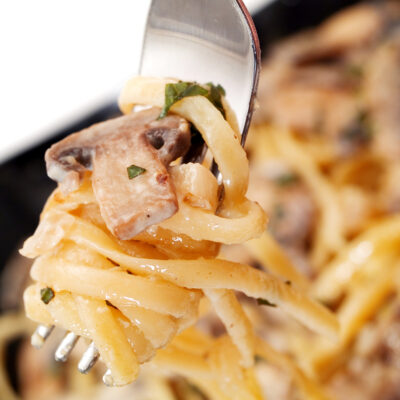 cream portabella linguini