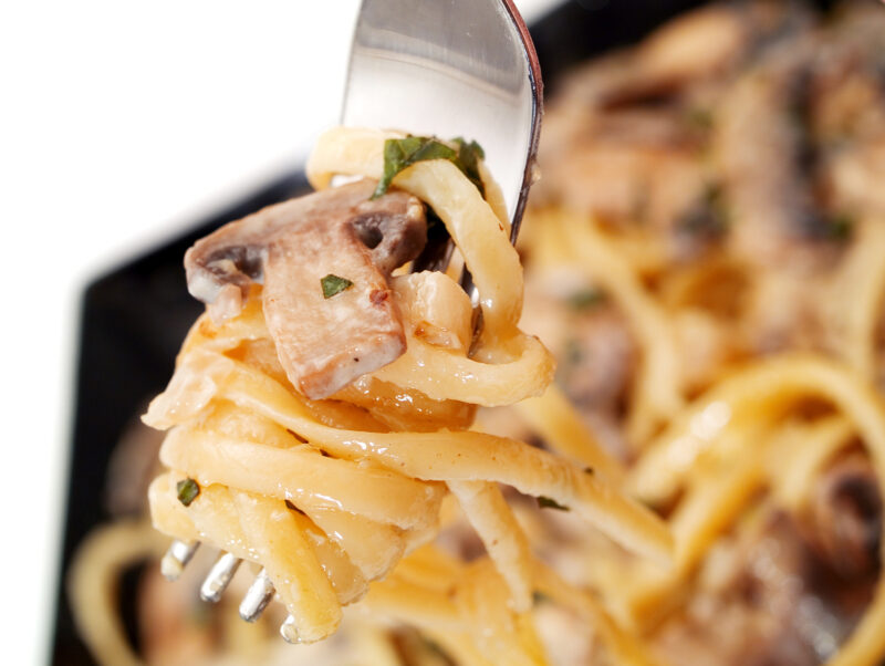 cream portabella linguini