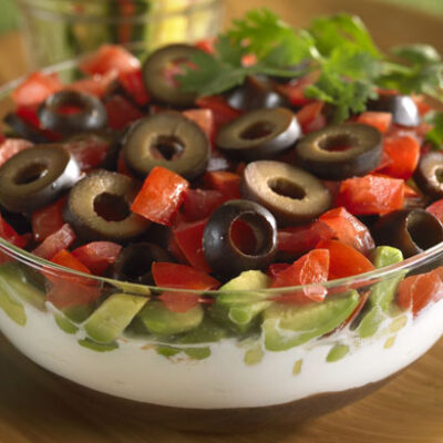 Creamy Black Bean Stack Dip