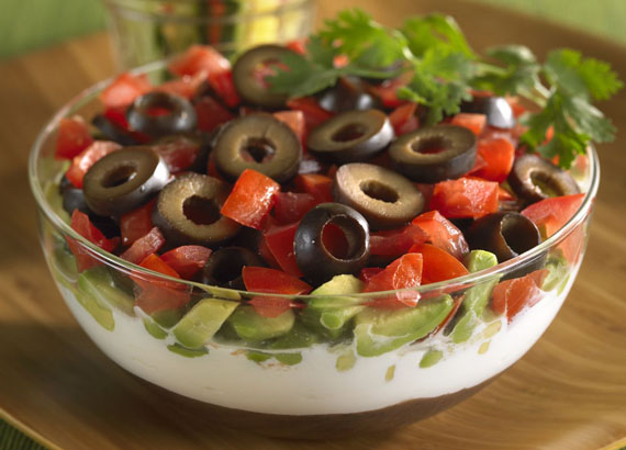 Creamy Black Bean Stack Dip