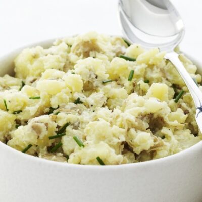 Creamy Smashed Potatoes with Chives