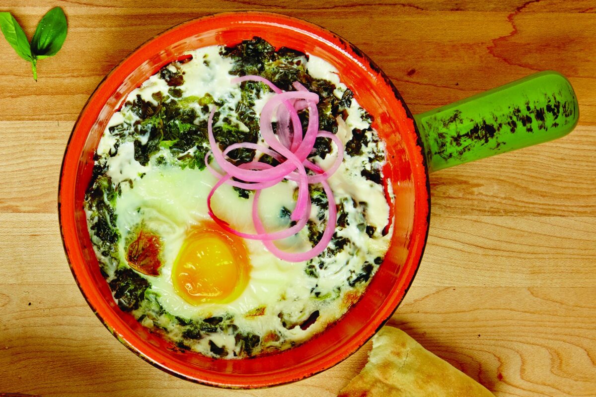 Creamy Spinach Shakshuka