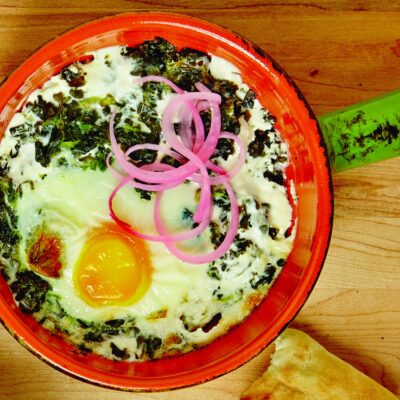 Creamy Spinach Shakshuka
