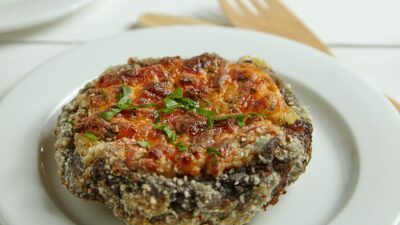 creamy crispy stuffed portobellos recipe