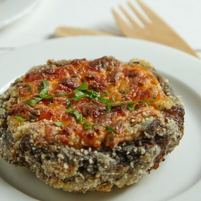 creamy crispy stuffed portobellos recipe