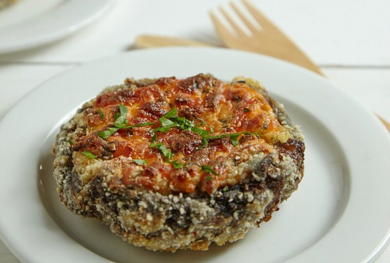 creamy crispy stuffed portobellos recipe
