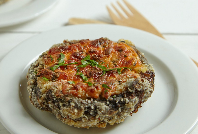 creamy crispy stuffed portobellos recipe