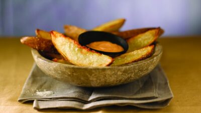 crispy idaho potatoes with sriracha