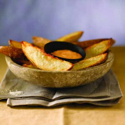 crispy idaho potatoes with sriracha