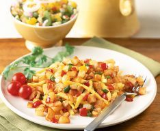Crispy Southwest Home Fries With Fresh Fruit Salsa