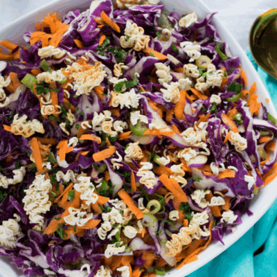 crunchy ramen red cabbage salad