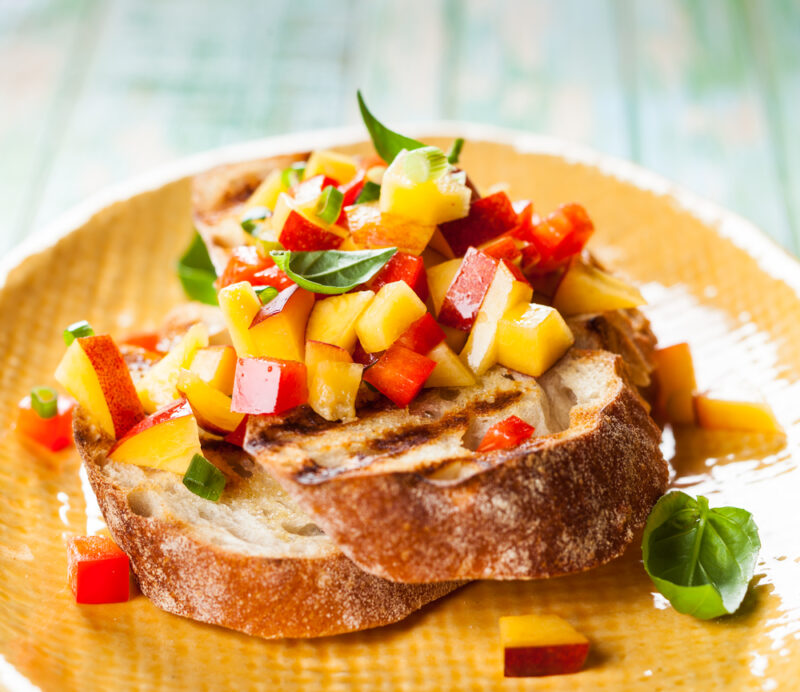 cucmber peach salsa