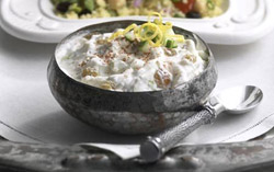 Cucumber-Raisin Raita