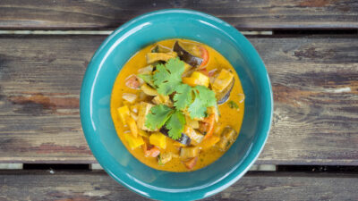 Curried eggplant