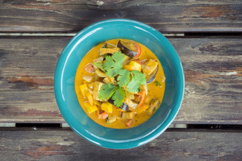 Curried eggplant