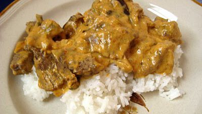 Curry Beef and Aromatic Rice