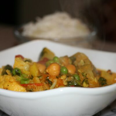 slow cooker vegetable curry